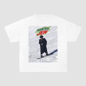 MOUNTAIN JEW MEME OVERSIZED HEAVYWEIGHT COTTON TEE-60049