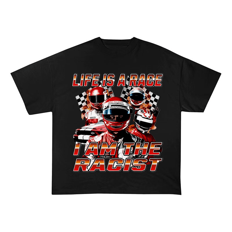 BOLD STATEMENT STREETWEAR HIP HOP CULTURE OVERSIZED HEAVYWEIGHT COTTON TEES-60056