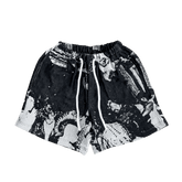 BLACK HIP TAPESTRY SHORT - RDMCLOTHINGART