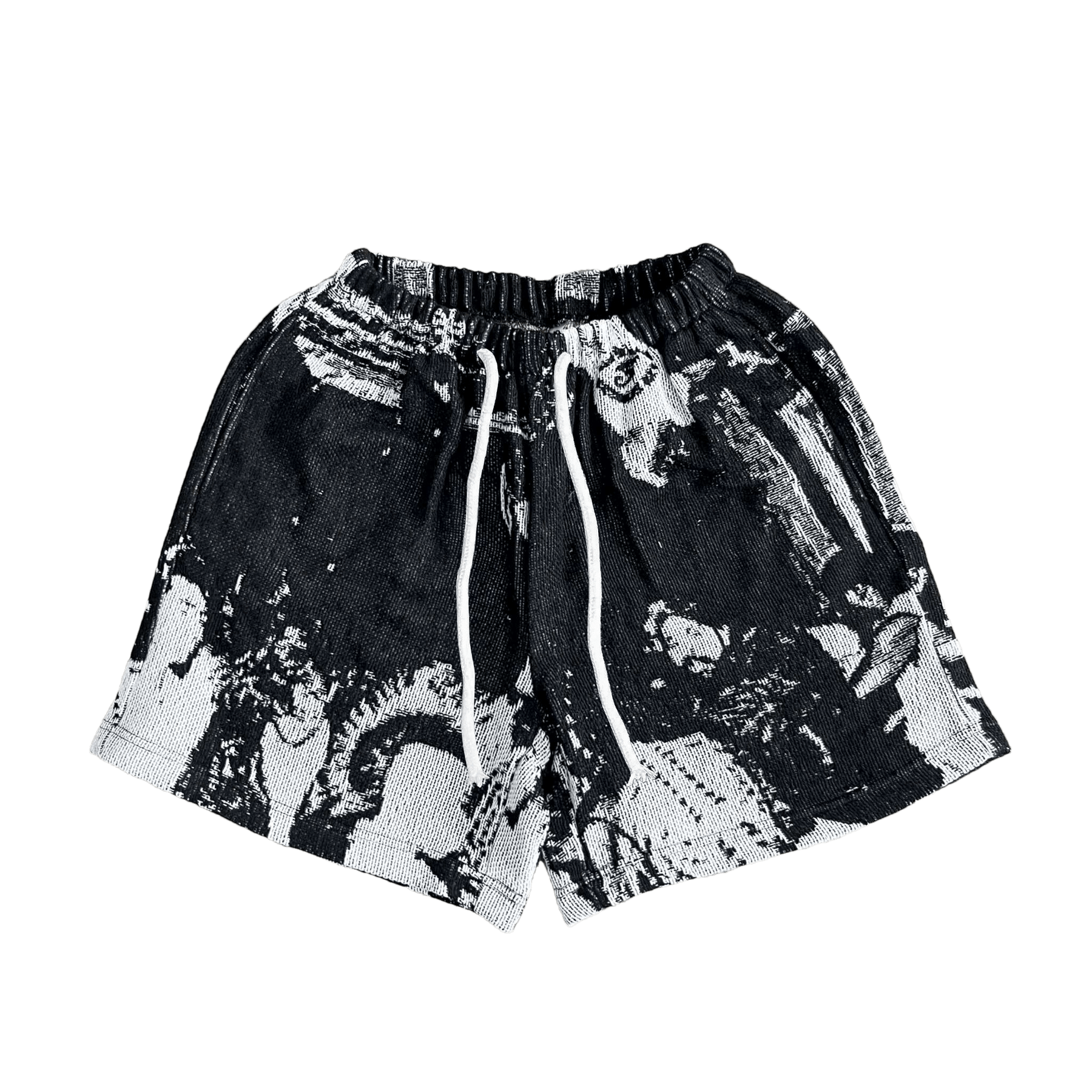 BLACK HIP TAPESTRY SHORT - RDMCLOTHINGART