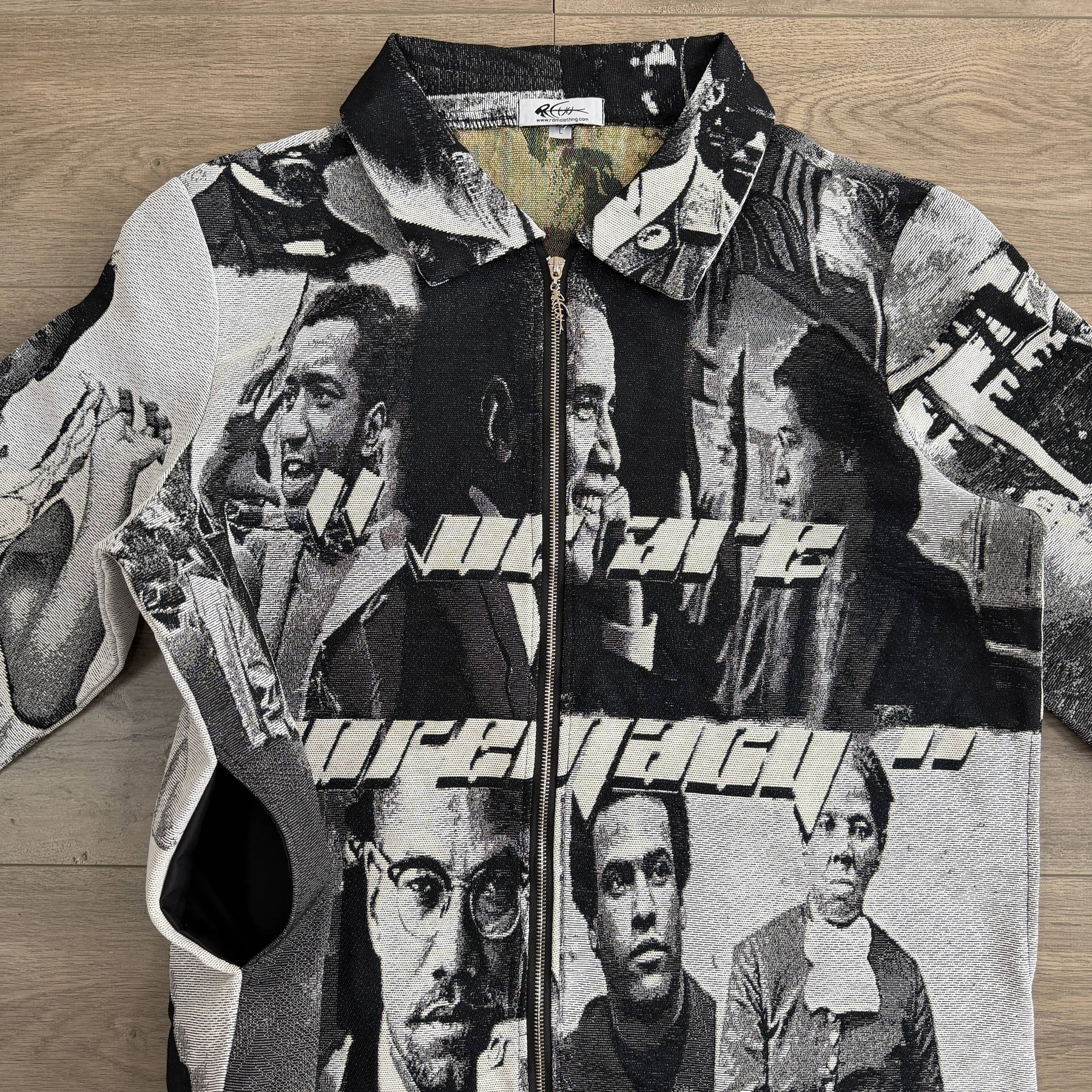 RDMCLOTHINGART tapestry hoodie BLACK LEADER TAPESTRY TEE-6809