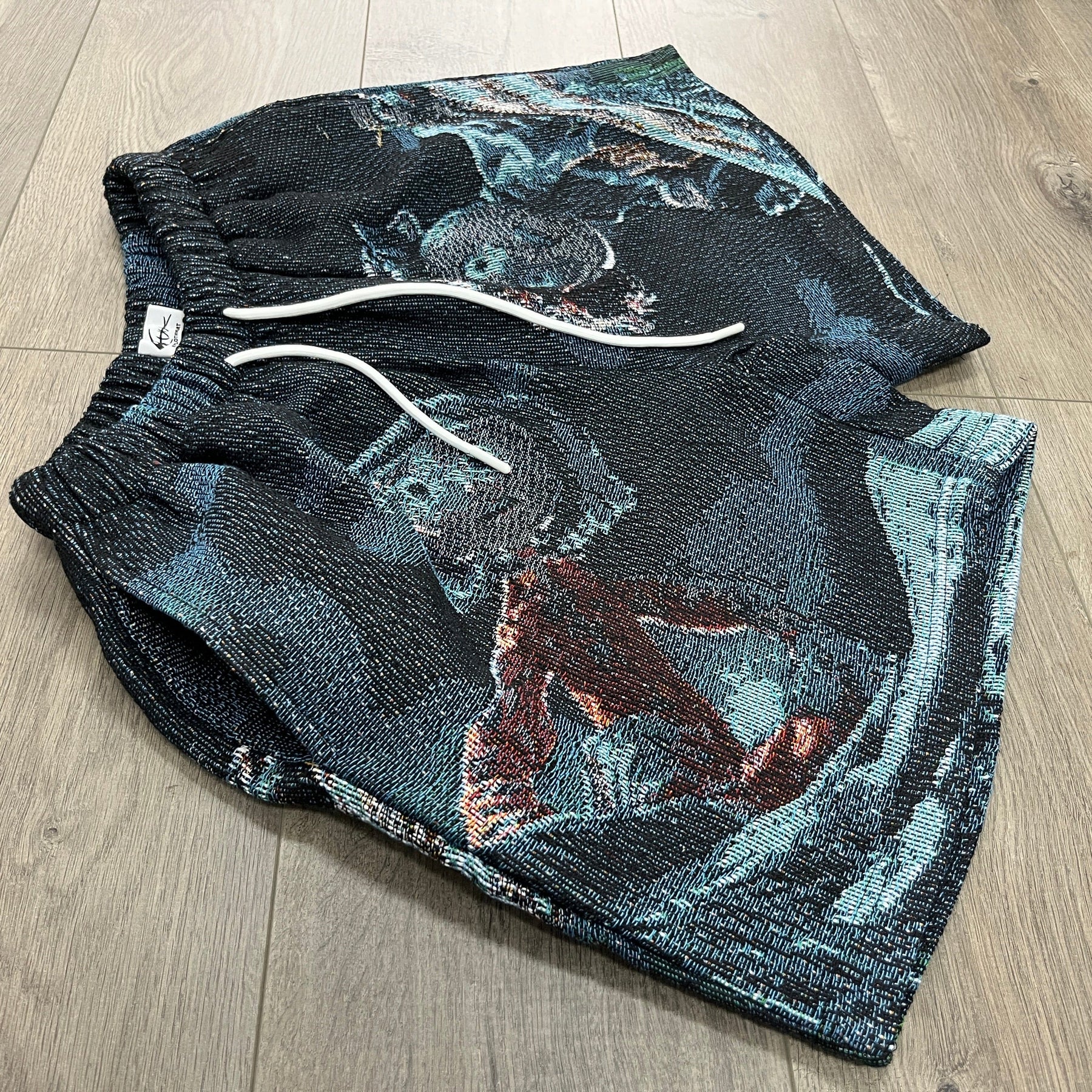 RDMCLOTHINGART tapestry hoodie CORALINE TAPESTRY SHORTS