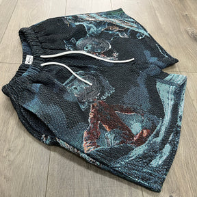 RDMCLOTHINGART tapestry hoodie CORALINE TAPESTRY SHORTS