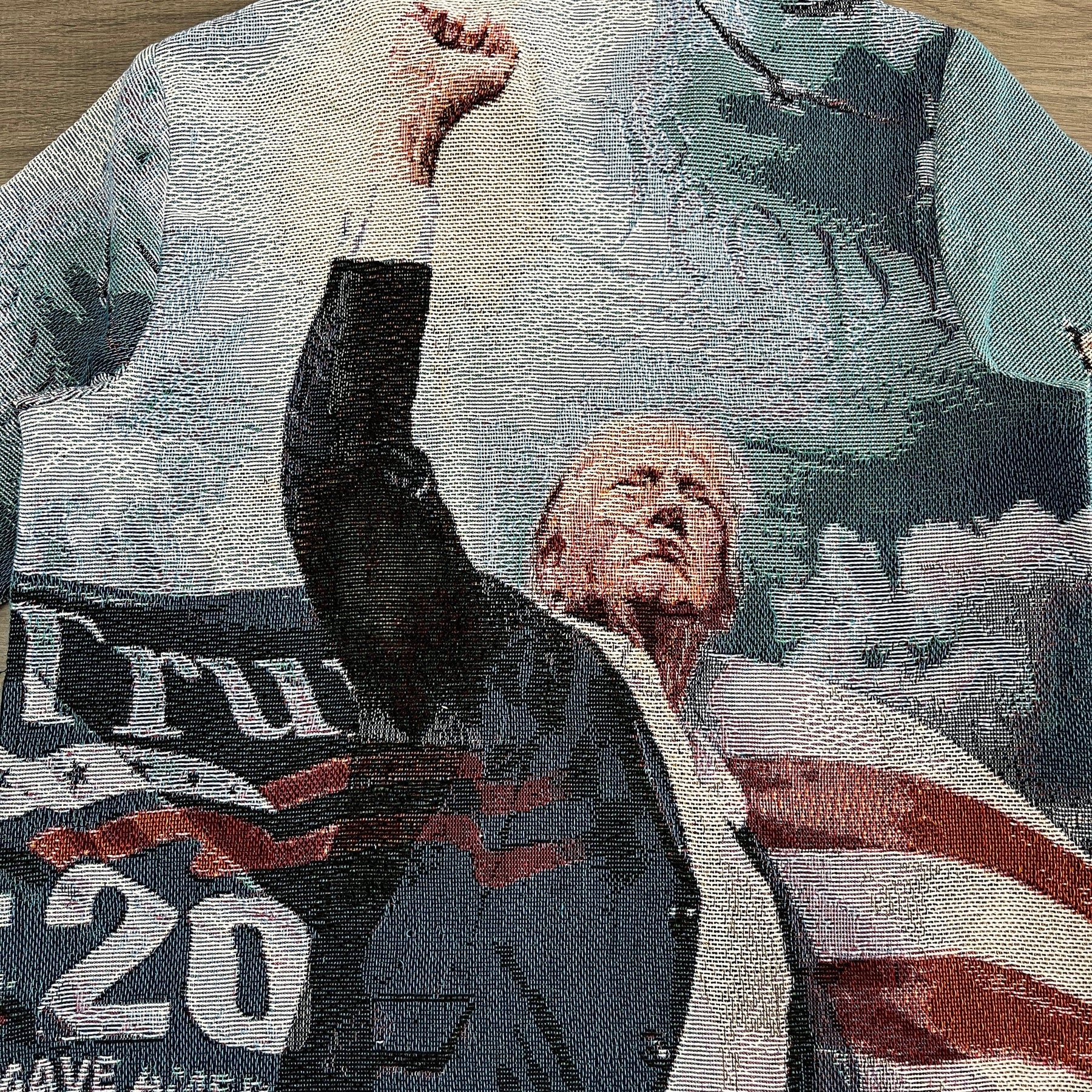 RDMCLOTHINGART tapestry hoodie FIGHT US TAPESTRY JACKET