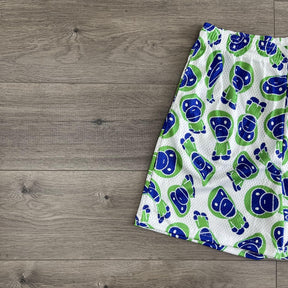 GREEN ML MESH SHORTS-8720 - RDMCLOTHINGART