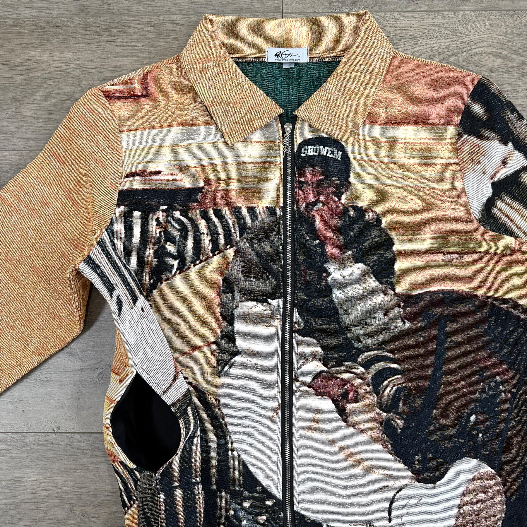 RDMCLOTHINGART tapestry hoodie MANBA SOFA TAPESTRY JACKET