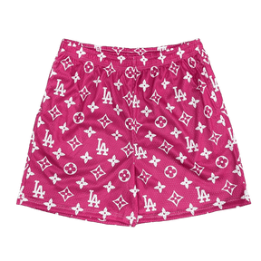 PINK LA MESH SHORTS-8674 - RDMCLOTHINGART